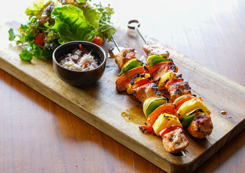 Grilled Skewer Salmon